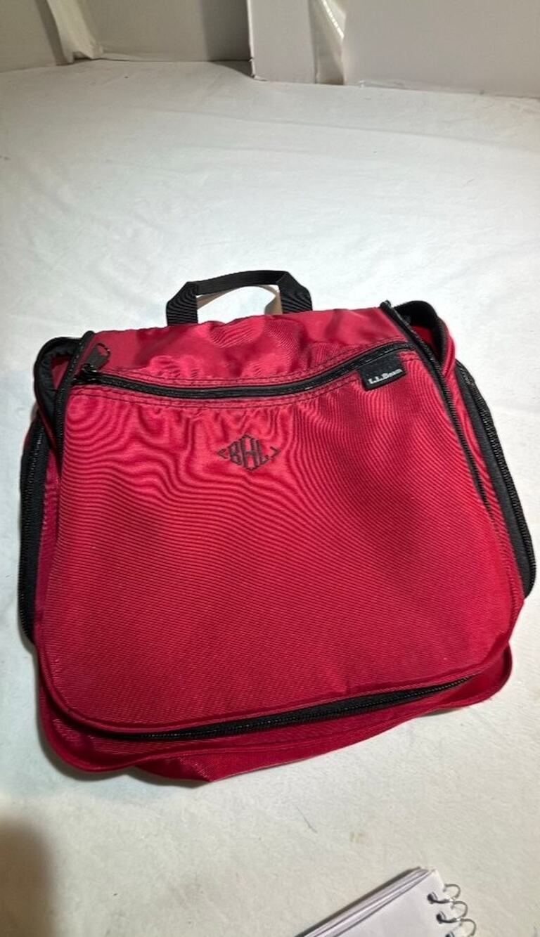 L.L. Bean Red Travel Toiletry Bag